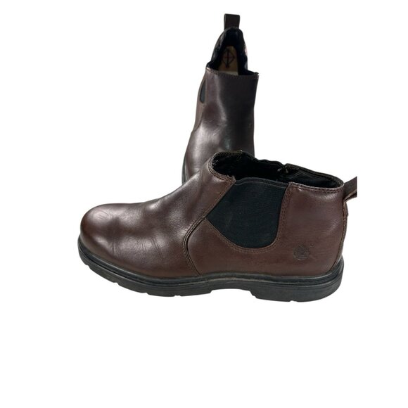 Timberland Men\'s Boots Size 12 M Brown Chelsea Anti Fatigue Slip On Grip Stick main image 7